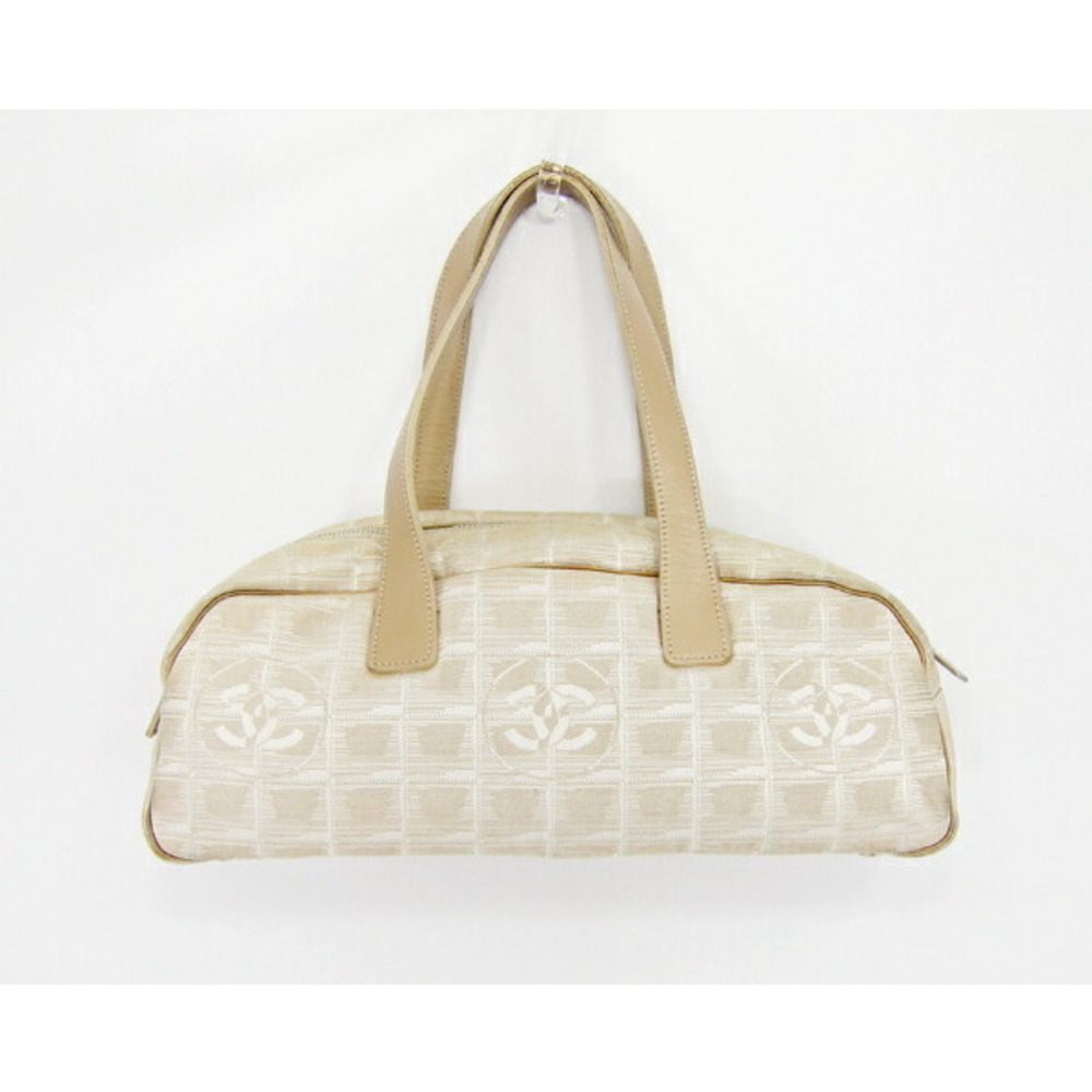 CHANEL Boston Bag Beige